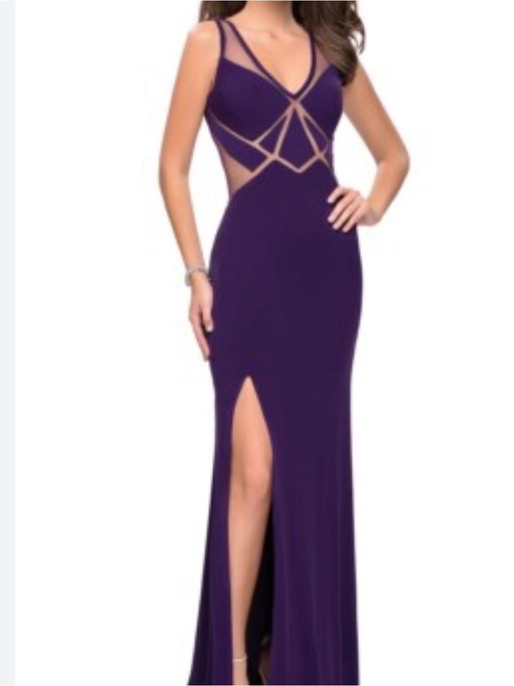 Navy gown size 0 but would fit a small